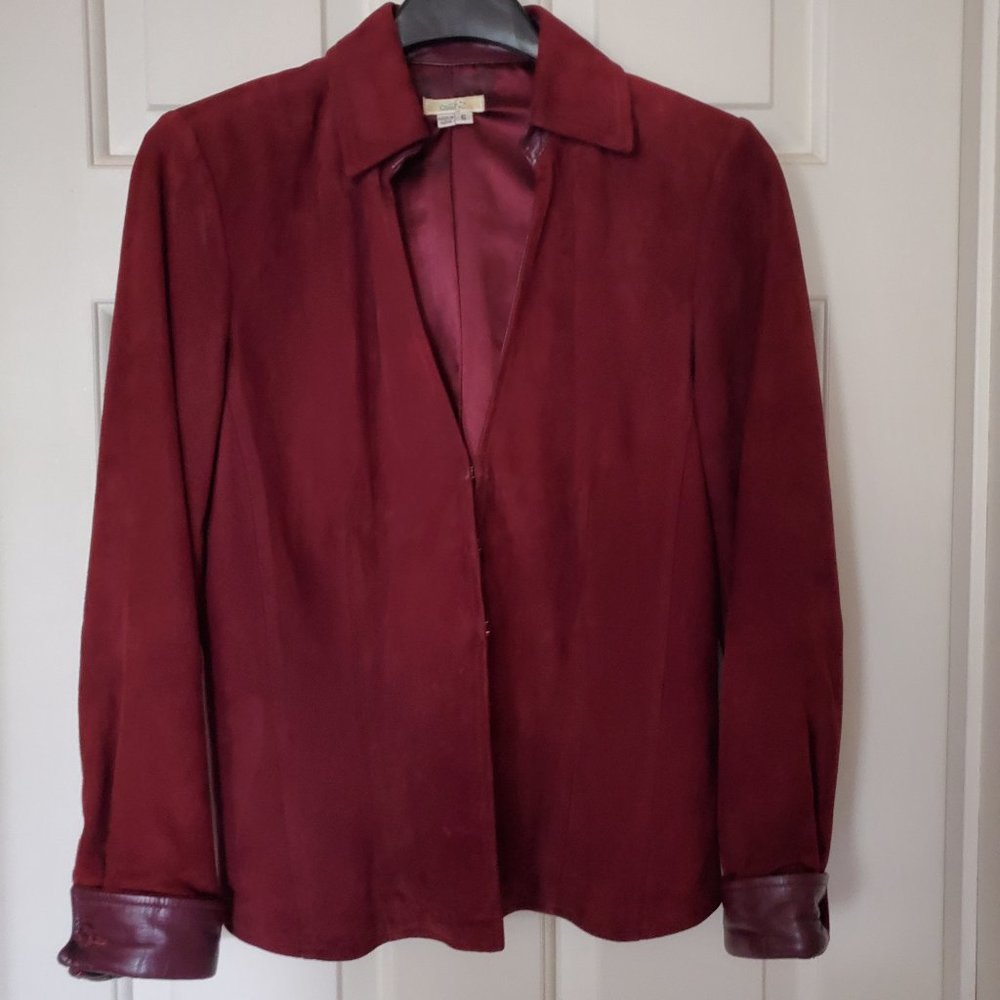 Vintage Cache leather and suede jacket